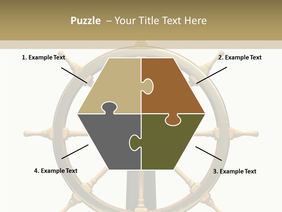 Sailing Old Fashioned Helm PowerPoint Template
