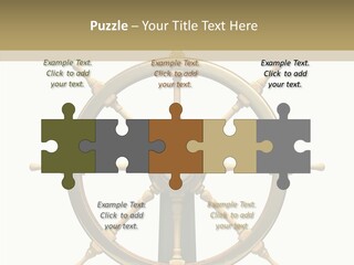 Sailing Old Fashioned Helm PowerPoint Template