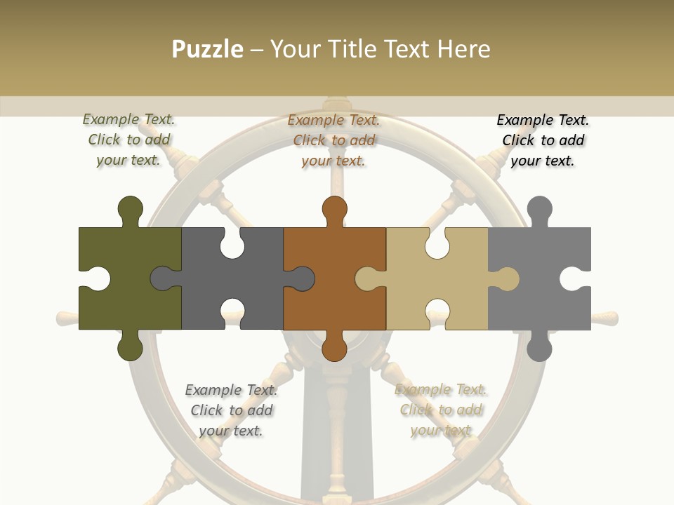 Sailing Old Fashioned Helm PowerPoint Template