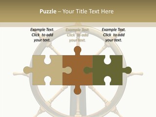 Sailing Old Fashioned Helm PowerPoint Template