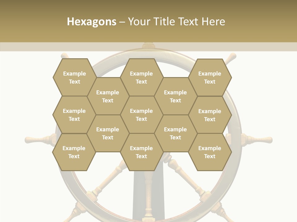 Sailing Old Fashioned Helm PowerPoint Template