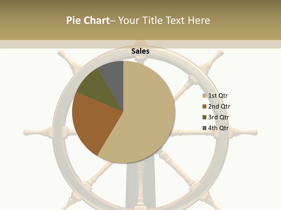 Sailing Old Fashioned Helm PowerPoint Template