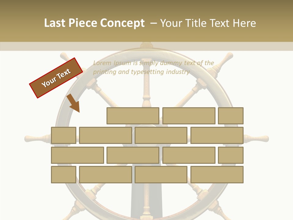 Sailing Old Fashioned Helm PowerPoint Template