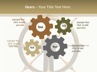 Sailing Old Fashioned Helm PowerPoint Template