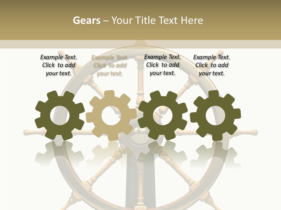 Sailing Old Fashioned Helm PowerPoint Template