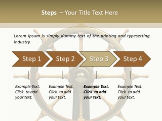 Sailing Old Fashioned Helm PowerPoint Template