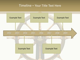 Sailing Old Fashioned Helm PowerPoint Template