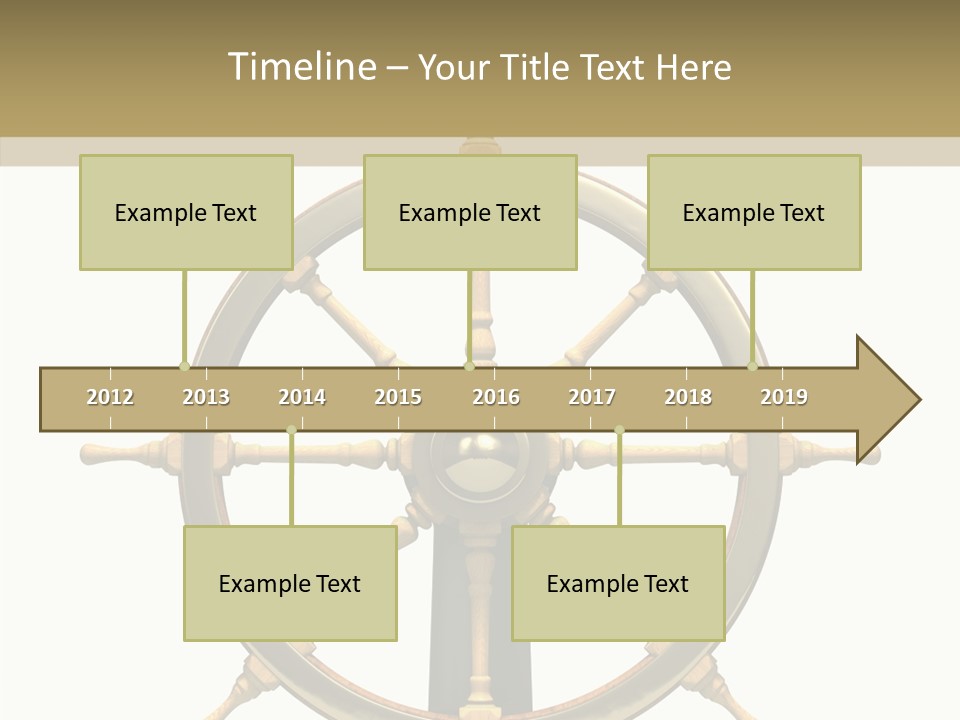 Sailing Old Fashioned Helm PowerPoint Template