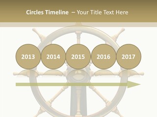 Sailing Old Fashioned Helm PowerPoint Template