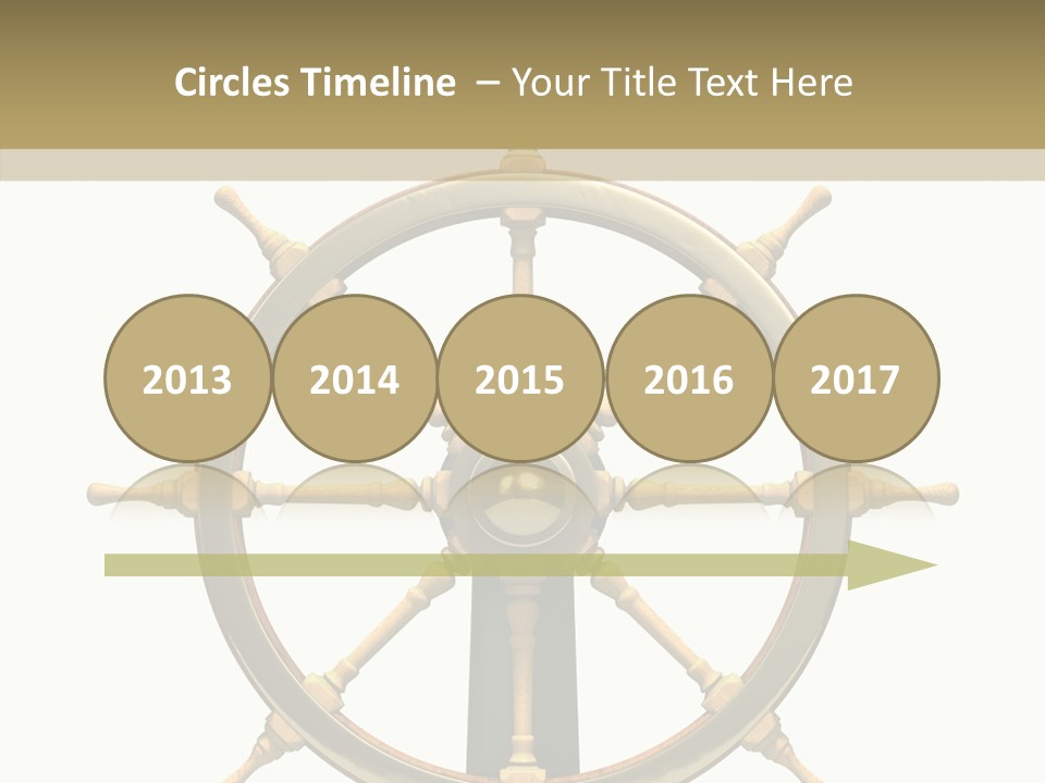 Sailing Old Fashioned Helm PowerPoint Template