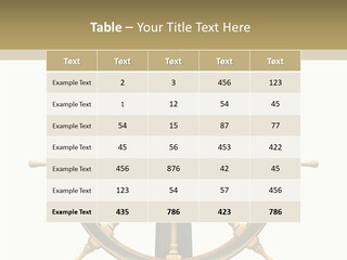 Sailing Old Fashioned Helm PowerPoint Template