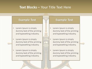 Sailing Old Fashioned Helm PowerPoint Template