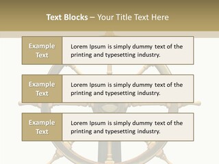 Sailing Old Fashioned Helm PowerPoint Template