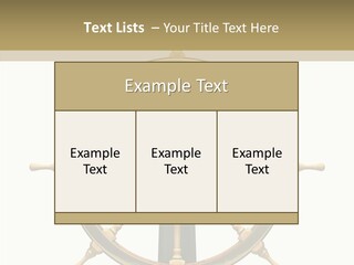 Sailing Old Fashioned Helm PowerPoint Template