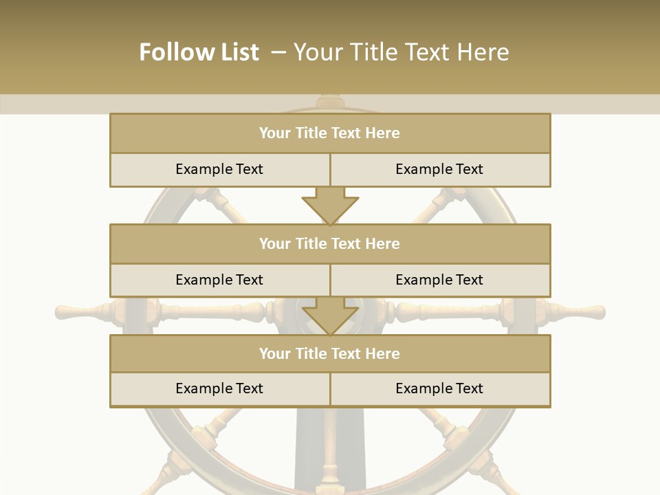 Sailing Old Fashioned Helm PowerPoint Template