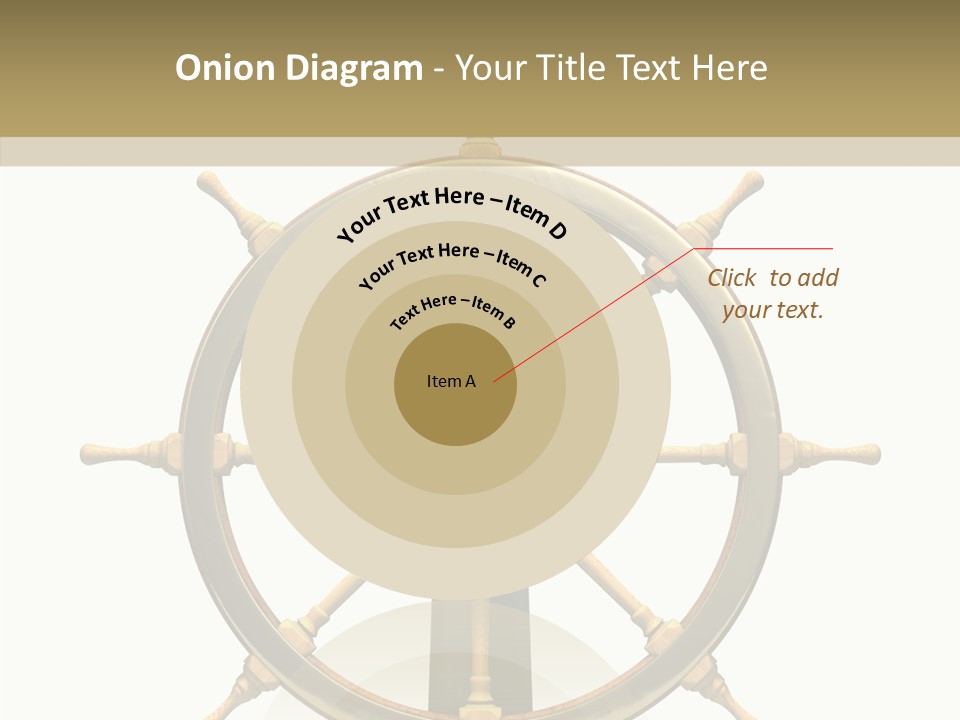 Sailing Old Fashioned Helm PowerPoint Template