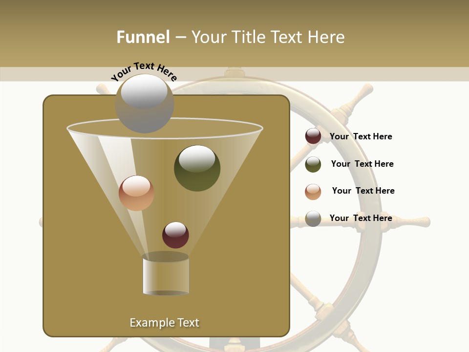 Sailing Old Fashioned Helm PowerPoint Template