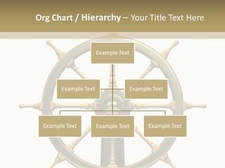 Sailing Old Fashioned Helm PowerPoint Template