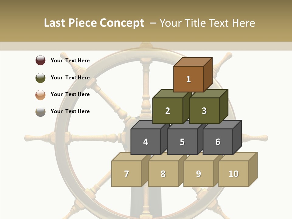 Sailing Old Fashioned Helm PowerPoint Template