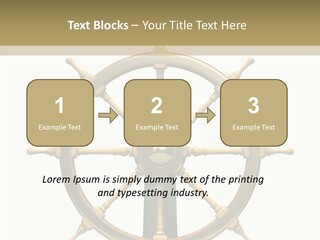 Sailing Old Fashioned Helm PowerPoint Template