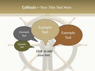 Sailing Old Fashioned Helm PowerPoint Template