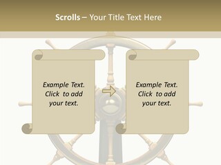 Sailing Old Fashioned Helm PowerPoint Template