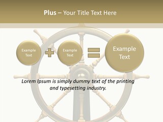 Sailing Old Fashioned Helm PowerPoint Template