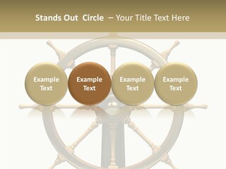 Sailing Old Fashioned Helm PowerPoint Template