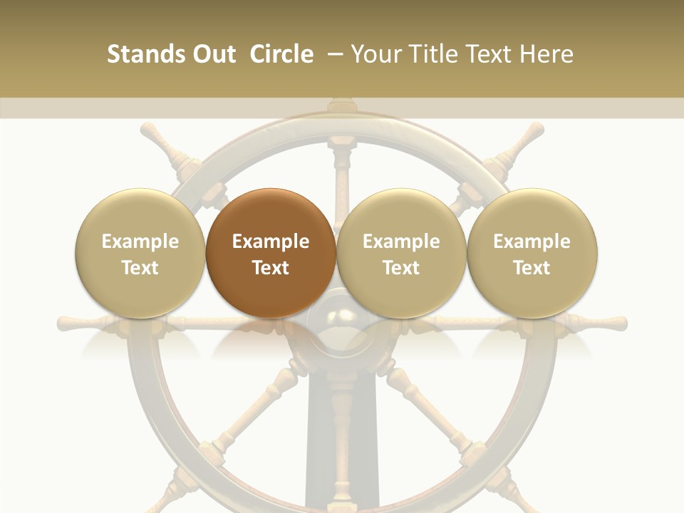 Sailing Old Fashioned Helm PowerPoint Template