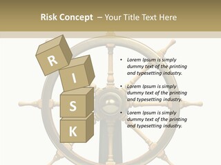 Sailing Old Fashioned Helm PowerPoint Template