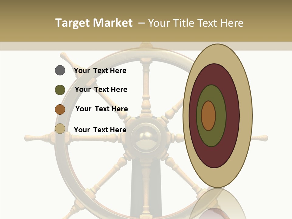 Sailing Old Fashioned Helm PowerPoint Template