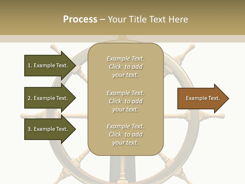 Sailing Old Fashioned Helm PowerPoint Template