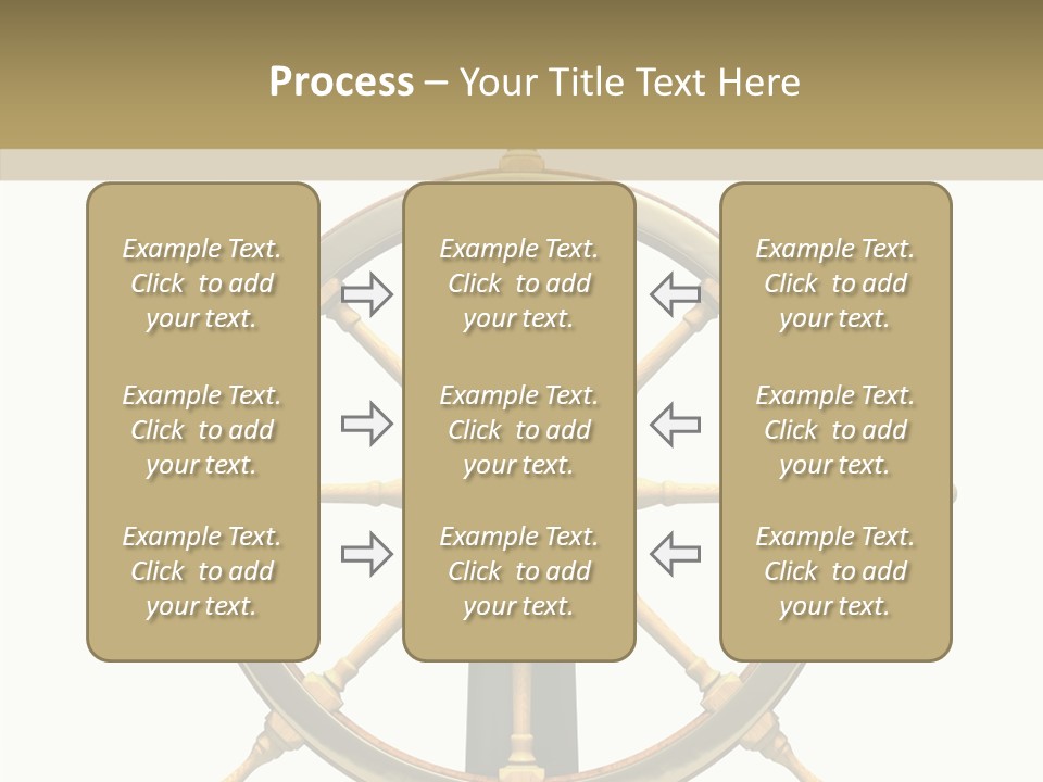 Sailing Old Fashioned Helm PowerPoint Template