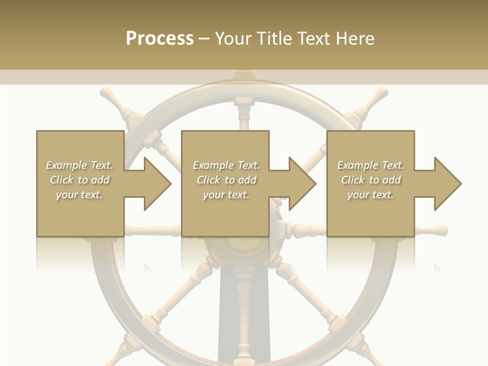Sailing Old Fashioned Helm PowerPoint Template