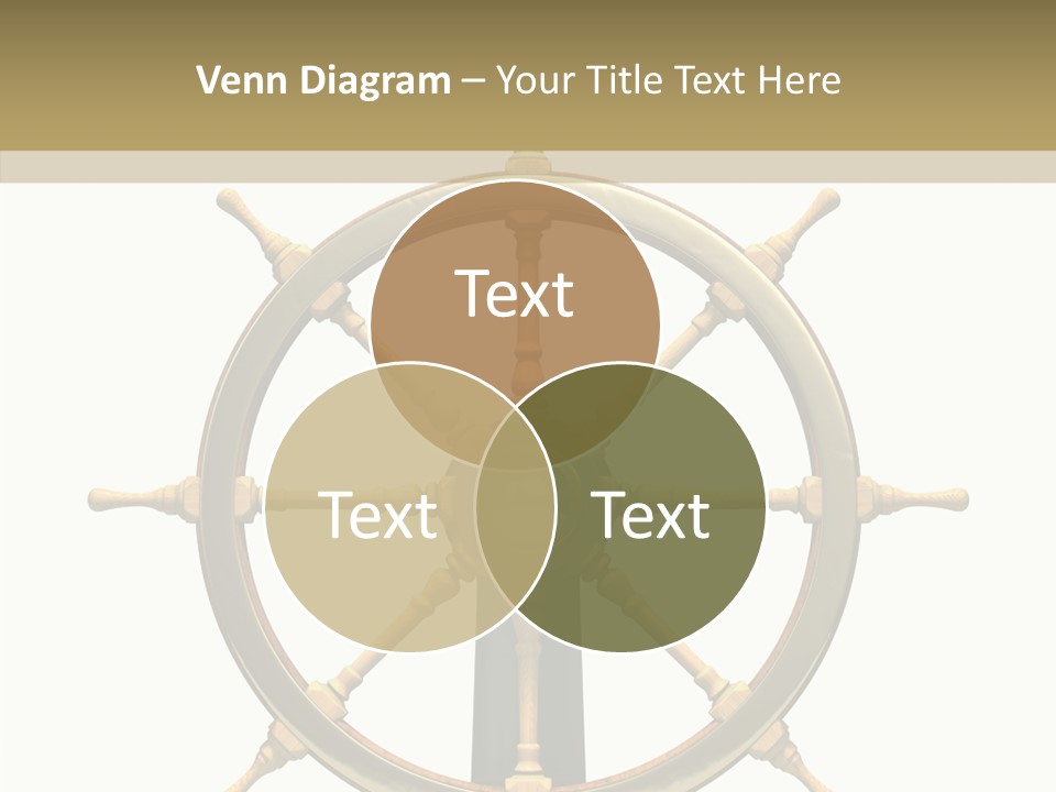 Sailing Old Fashioned Helm PowerPoint Template