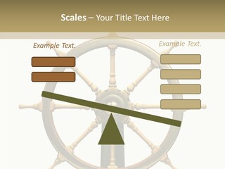 Sailing Old Fashioned Helm PowerPoint Template