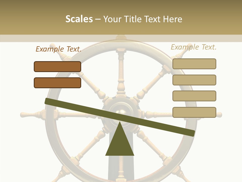 Sailing Old Fashioned Helm PowerPoint Template