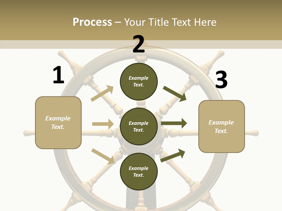 Sailing Old Fashioned Helm PowerPoint Template