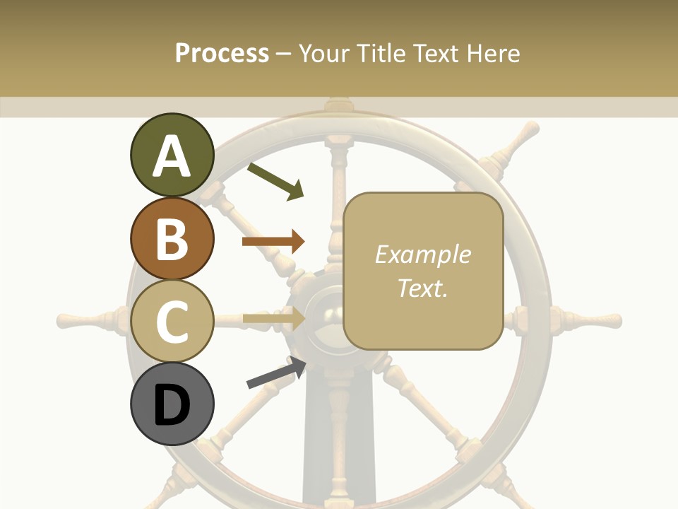 Sailing Old Fashioned Helm PowerPoint Template
