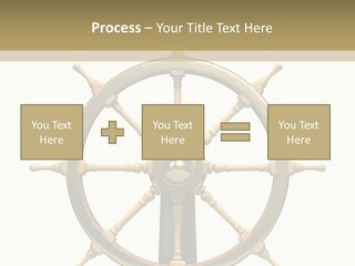 Sailing Old Fashioned Helm PowerPoint Template