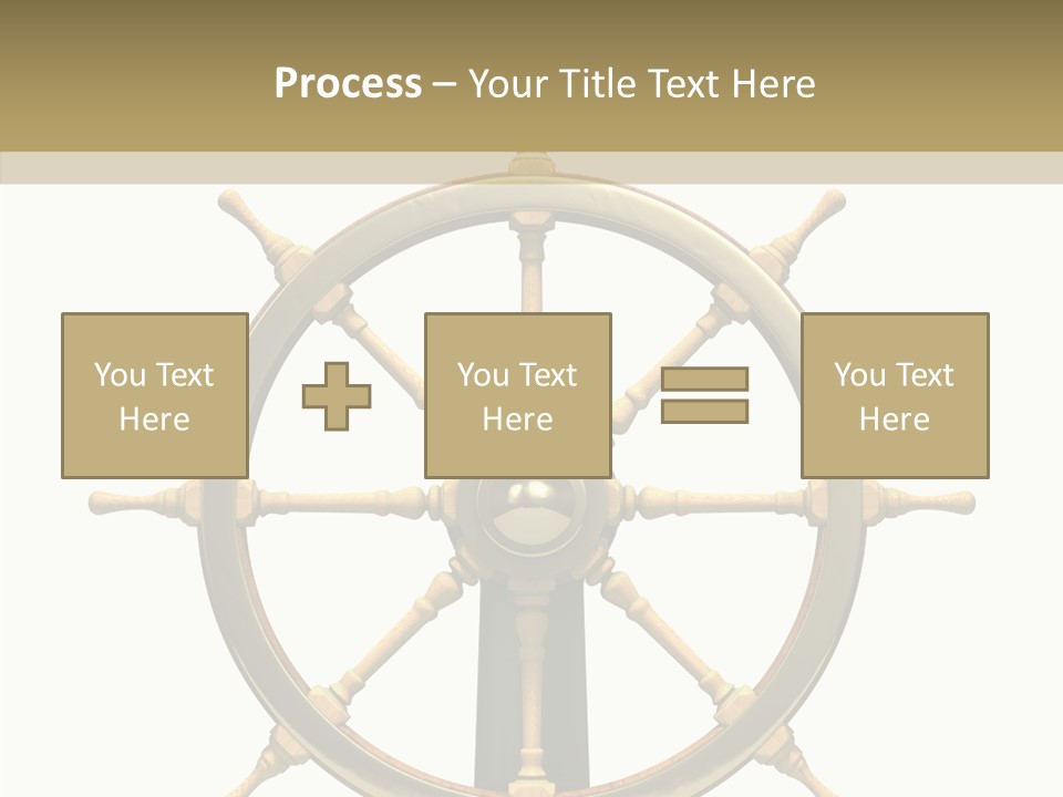 Sailing Old Fashioned Helm PowerPoint Template