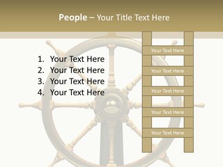 Sailing Old Fashioned Helm PowerPoint Template