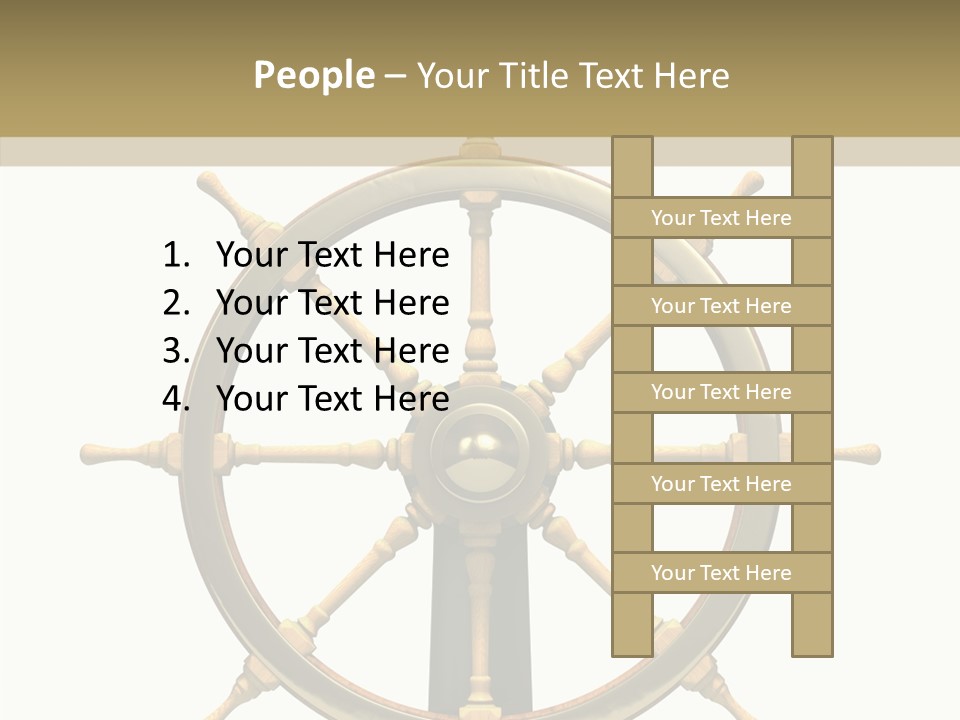 Sailing Old Fashioned Helm PowerPoint Template