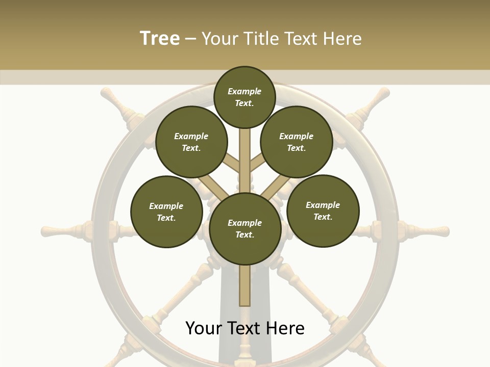 Sailing Old Fashioned Helm PowerPoint Template