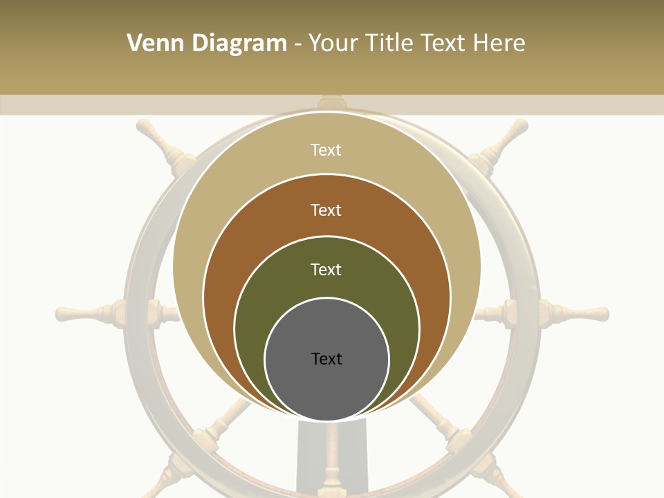 Sailing Old Fashioned Helm PowerPoint Template
