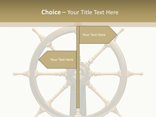 Sailing Old Fashioned Helm PowerPoint Template