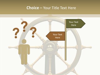 Sailing Old Fashioned Helm PowerPoint Template