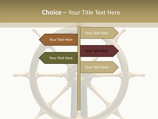 Sailing Old Fashioned Helm PowerPoint Template