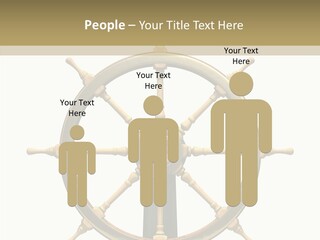 Sailing Old Fashioned Helm PowerPoint Template