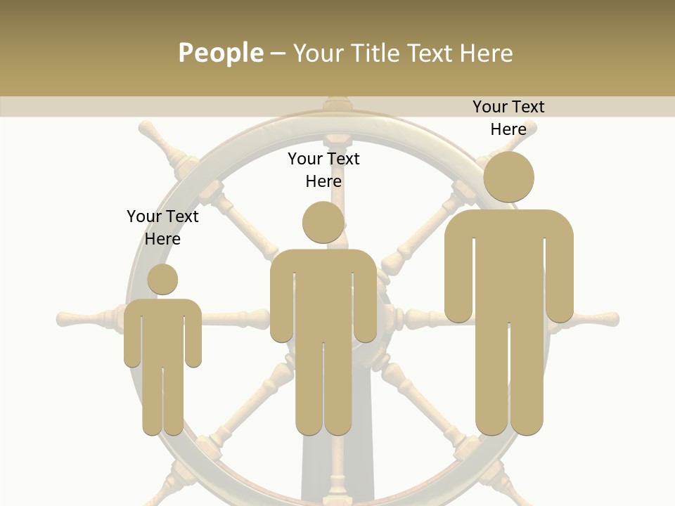 Sailing Old Fashioned Helm PowerPoint Template